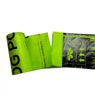 100% Biodegradable Plastic Dog Poop Waste Bag Customized Size with Logo Customized Logo