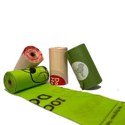 100% Biodegradable Plastic Dog Poop Waste Bag Customized Size with Logo Customized Logo