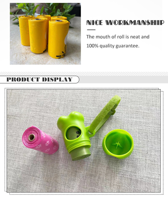 Biodegradable PLA/PE Dog Waste Bags Customized Thickness Eco-Friendly and Portable