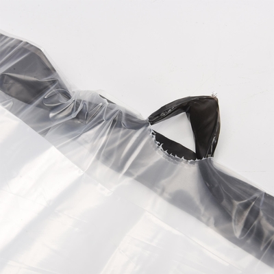 5-50 Micron Thickness PE Plastic Drawstring Trash Bag Roll for Clear Garbage Packaging