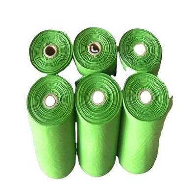 15 PCS/roll Biodegradable Pet Garbage Bags T-shirt Bag Type for Dog Poo Bag Supplies