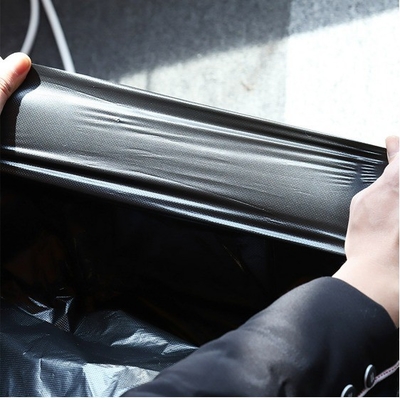 Embossing Surface Handling Tall Kitchen Trash Bag with Draw String Green or Customized