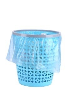 Stand Up Pouch Black Disposable Star Seal Plastic Garbage Bags Trash Bags Black