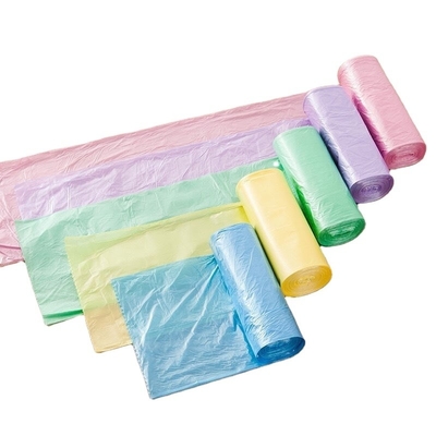 Stand Up Pouch Black Disposable Star Seal Plastic Garbage Bags Trash Bags Black