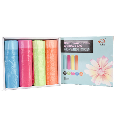 Directly Manufacture Drawstring Bag Trash Bag Gallon with Embossing Surface Selection
