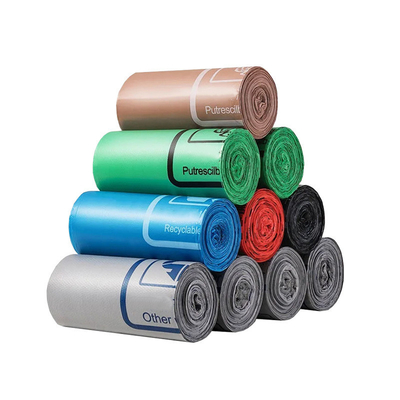 Recycled Materials Star Seal PE Plastic Garbage Bags On Roll for Eco-friendly Living