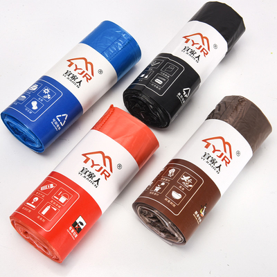 Convenient Disposable Plastic Drawstring Garbage Bag for Can Liners in HDPE Material