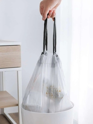 Surface Handling Tall Kitchen Drawstring Trash Bags 13 Gallon 30 Gallon Embossing Green