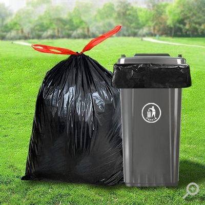 30 Gallon Custom Drawstring Trash Bag in HDPE/LDPE/LLDPE for Convenient Waste Disposal