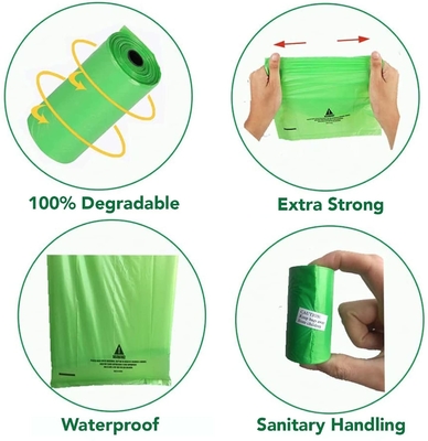 Food Package Custom Logo Eco Friendly Printed Biodegradable Pet Dog Poop Bag for Dogs