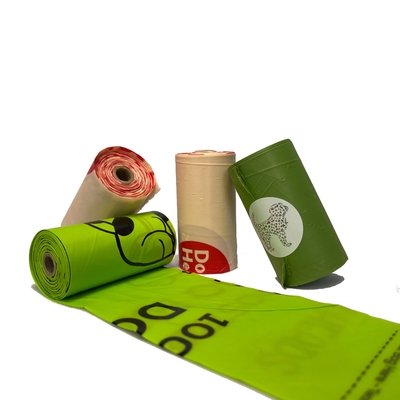 Customized Logo Bio Material Pet Dog Poop on Roll with Flexo Printing