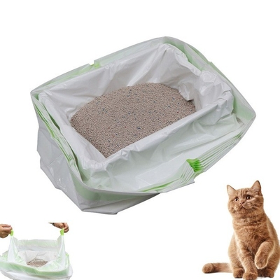 Thicken Cat Waste Litter Bags Jumbo Size with Drawstring Closure Custom Order Accepted