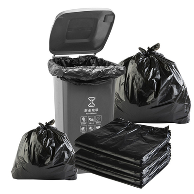 Embossing Surface Handling HDPE Flat Pocket Garbage Bag for Commercial Hotel Property