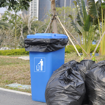Strong and Durable Large Black Trash Bags for Construction Sites Yard Waste Commercial