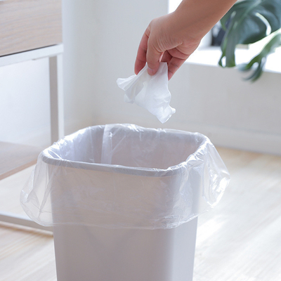 Vest Handle Biodegradable Bag Transparent Food Plastic Garbage Bag Poop Bags With Box