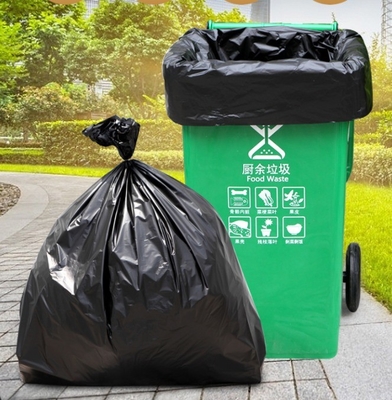 Custom Order Black Thickened Large Garbage Bag for Catering Hotel Property Sanitation
