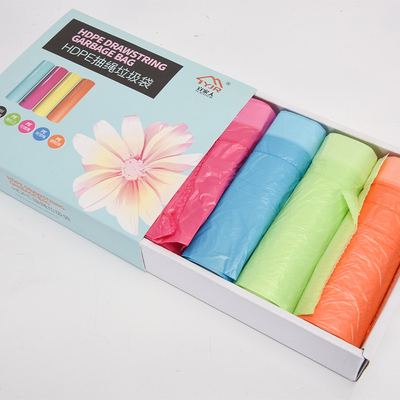 Disposable Customized Plastic Drawstring Garbage Bag for Sorting Garbage in Workplaces