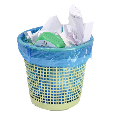 Embossed Surface PE Material Drawstring Garbage Bag for Large Kitchen Waste Disposal
