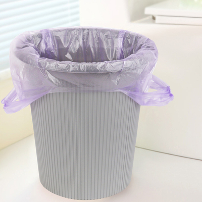 5-100 mic Thickness Black Garbage Bags Vest Style Storage Bag for Home Waste Security