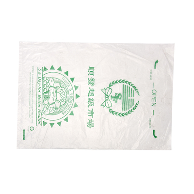 Customized Logo Option Clear Plastic High Pressure PE Flat Packaging Produce Bag on Roll