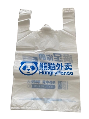 Easy Open System T-shirt Bag for Household Products from PE Bag Custom Printed Plastic