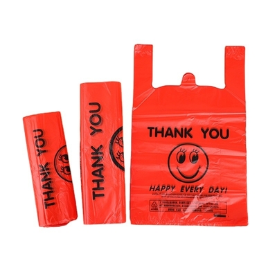 Easy Open System T-shirt Bag for Household Products from PE Bag Custom Printed Plastic