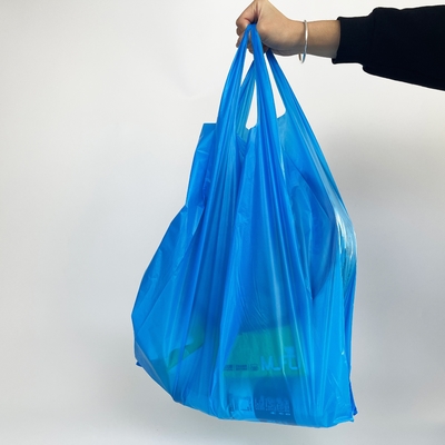 T-shirt Handle Plastic Garbage Waste Bag on Roll for HDPE/LDPE Material Structure