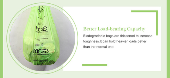 Recycled Materials 100% Biodegradable Plastic Trash Garbage Bag with Customizable Design