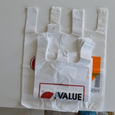 Customized Logo HDPE Offset Printing T-shirt Bags for Shipping in Black/White/Clear
