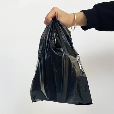Customized Logo HDPE Offset Printing T-shirt Bags for Shipping in Black/White/Clear