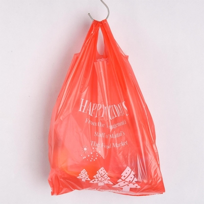 Customized Logo HDPE Offset Printing T-shirt Bags for Shipping in Black/White/Clear