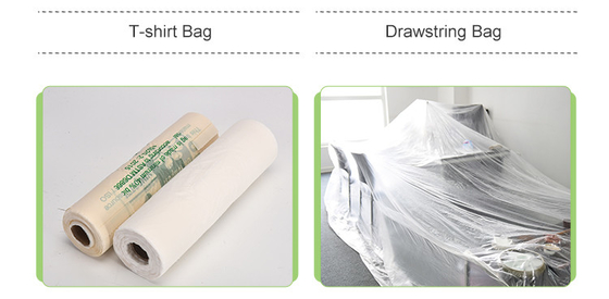 Custom Compostable Carry Bag for Other Household Products Made from Recycled Materials