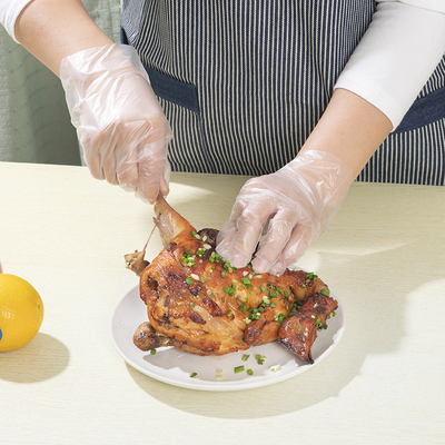 PE Plastic Gloves for Cleaning Cooking BBQ DIY Outer Material Polyester Baby Care Room