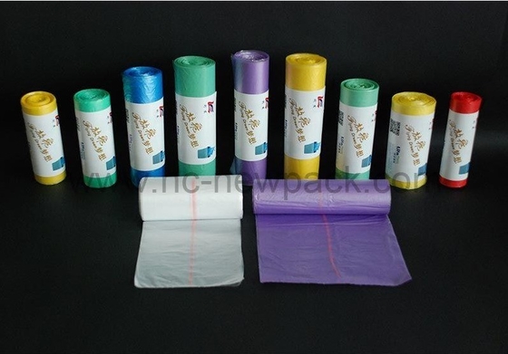Sealing Handle Heat Seal Large Garbage Bags for Heavy Duty Waste Management in Black