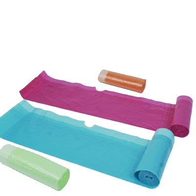 Rolls of Disposable Drawtape Trash Bags for Easy and Convenient Kitchen Waste Disposal