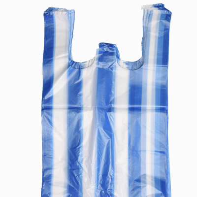 Supermarket HDPE Drawstring Black Plastic Security Square Bottom Bag with Competitive