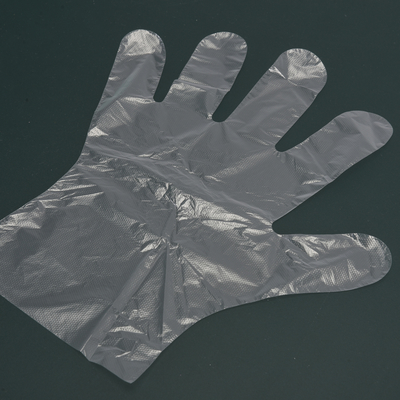 Food Handling Occasion Selection PE Plastic HDPE Disposable Gloves in Transparent
