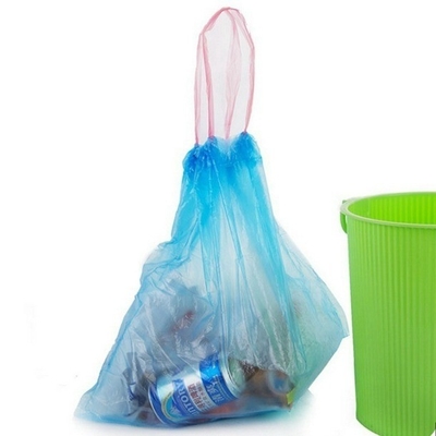 Green Plastic Trash Bags Can Liners for Environmentally-Friendly Waste Management