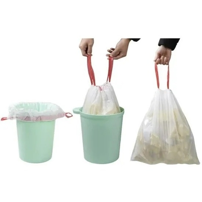 PE Clear Kitchen Packaging Dust Bin Garbage Trash Bag 5-50 mic Thickness Eco-Friendly