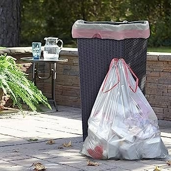PE Clear Kitchen Packaging Dust Bin Garbage Trash Bag 5-50 mic Thickness Eco-Friendly