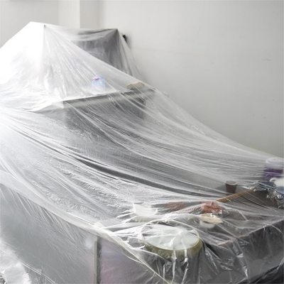 Custom Order Accepted Heavy Duty Transparent Plastic Drop Sheet 5-15 mic Thickness