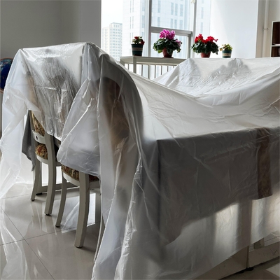Custom Order Accepted Heavy Duty Transparent Plastic Drop Sheet 5-15 mic Thickness