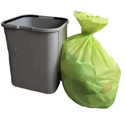 Offset Printing Beige Biodegradable Garbage Bags on Roll for Eco-Friendly Packaging