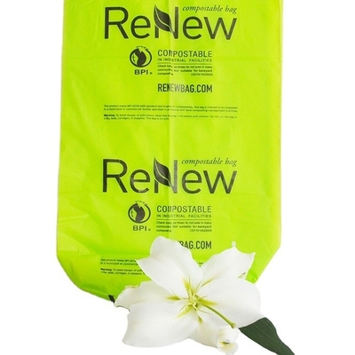Offset Printing Beige Biodegradable Garbage Bags on Roll for Eco-Friendly Packaging