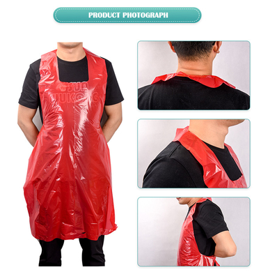Customized Printing Disposable HDPE Apron for Home and Restaurant Needs