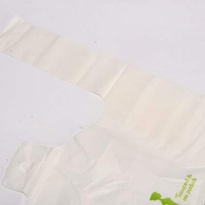 Square Bottom Bag for Custom Logo Color Packaging Plastic T-Shirt Biodegradable Bags