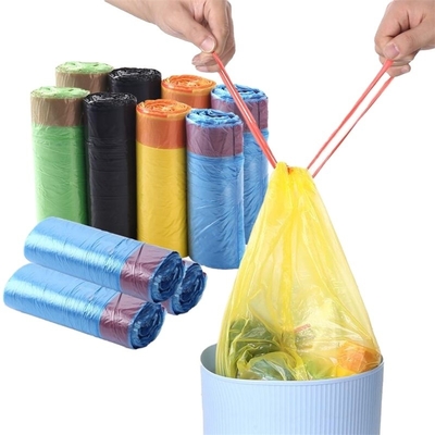 Customized HDPE Drawstring Trash Garbage Bag for Bulk Purchase and Customization
