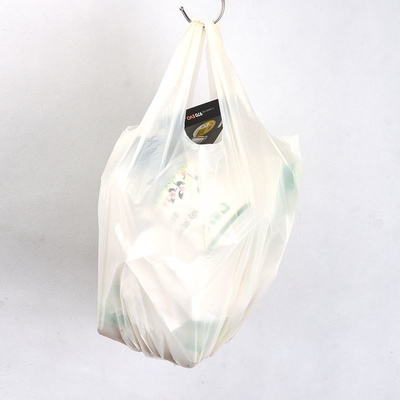 Square Bottom Bag Biodegradable PP Plastic Vest Shopping Bag for Customized Supermarket