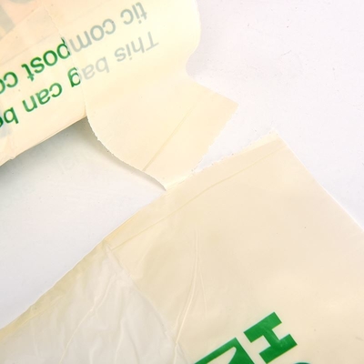 100% Biodegradable Compostable Star Seal T-Shirt Bags on Roll for Waste Collection