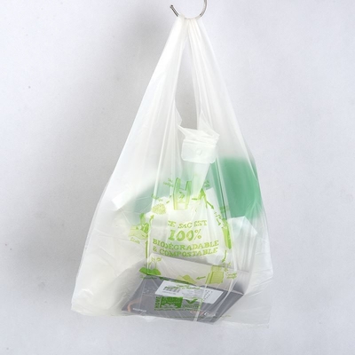 100% Biodegradable Compostable Star Seal T-Shirt Bags on Roll for Waste Collection